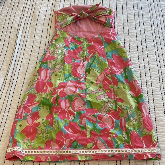 Lilly Pulitzer White Label Strapless Dress - Picture 4 of 5